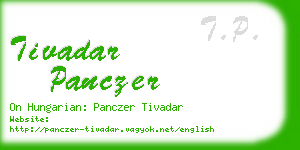 tivadar panczer business card